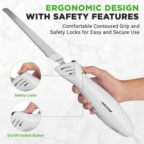 NutriChef stainless steel blades deliver lasting durability