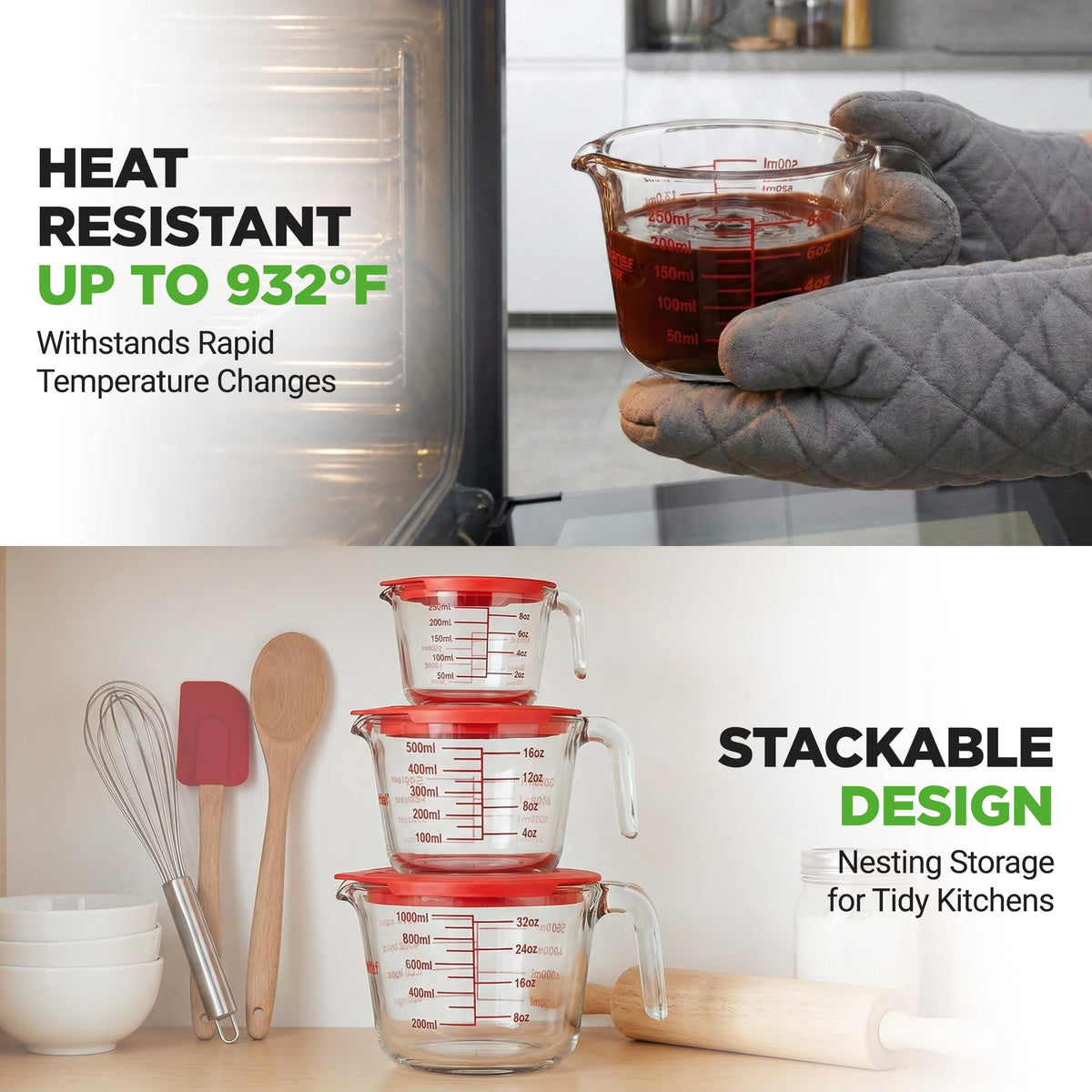 NutriChef ergonomic handle for comfortable grip and precise pouring.