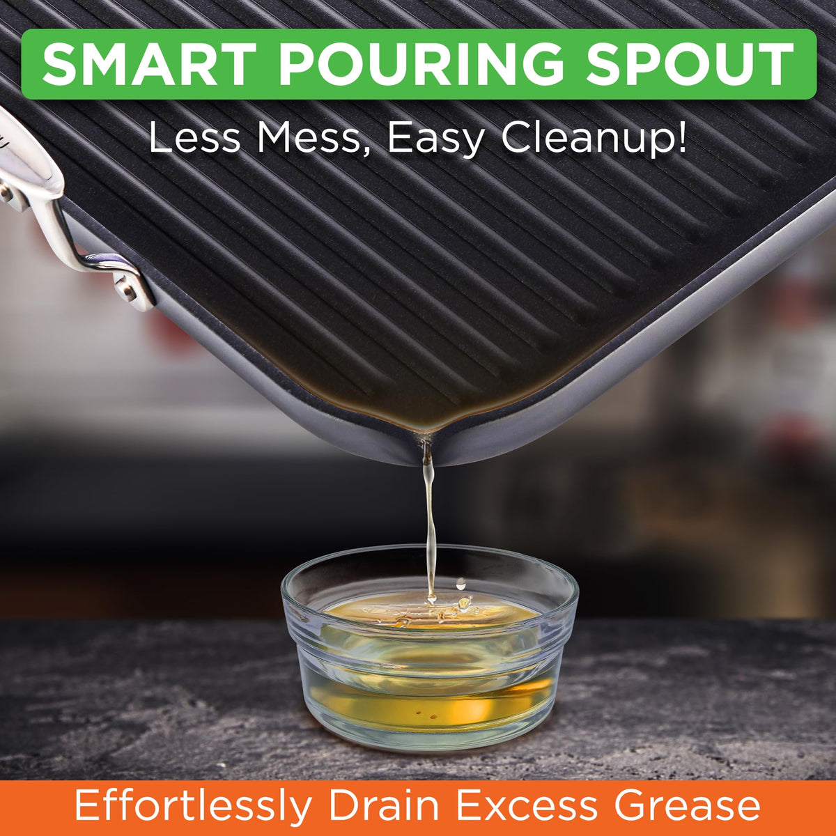 NutriChef pan provides even heat distribution across a large cooking surface.