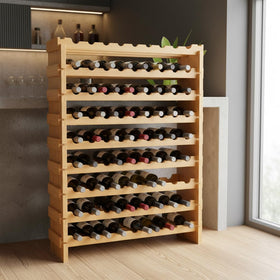 NutriChef natural bamboo aesthetic enhances kitchens, bars, or cellars.