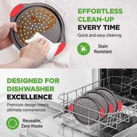 NutriChef nonstick coating enables easy release and cleanup