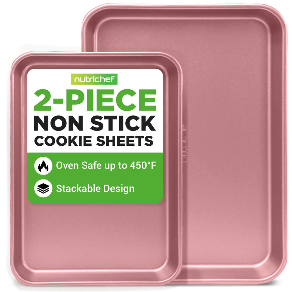 NutriChef nonstick cookie sheet large for effortless release and big batches
