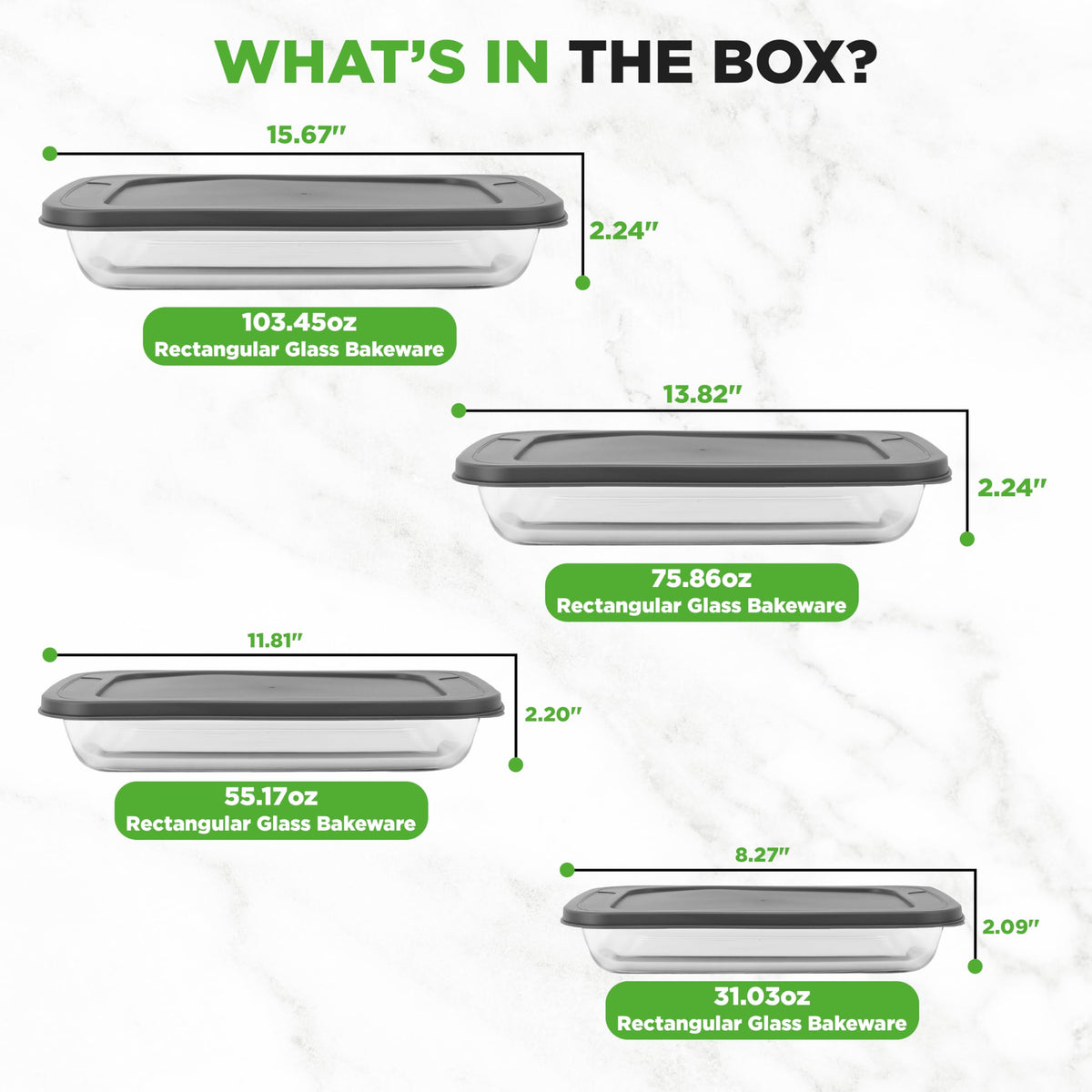 NutriChef oven-safe and dishwasher-friendly bakeware for easy cleanup.