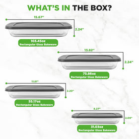 NutriChef oven-safe and dishwasher-friendly bakeware for easy cleanup.