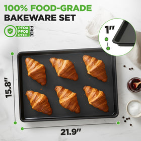 NutriChef pan tested to 446°F for versatile oven cooking.