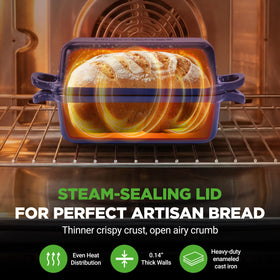 NutriChef oven-safe cast iron pan withstands high heat
