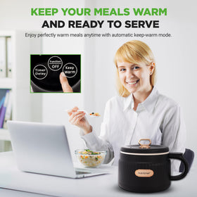 NutriChef six-function control panel icons support versatile meal prep options.