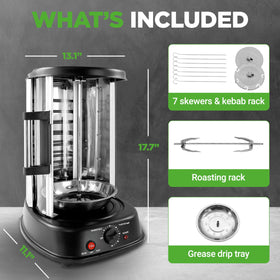 NutriChef stainless steel housing supports easy cleanup and durability