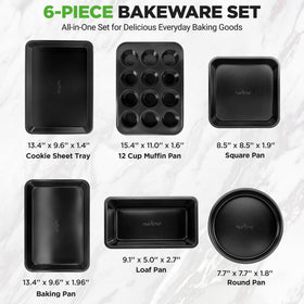 NutriChef oven muffin pan helps evenly baked muffins and easy release.