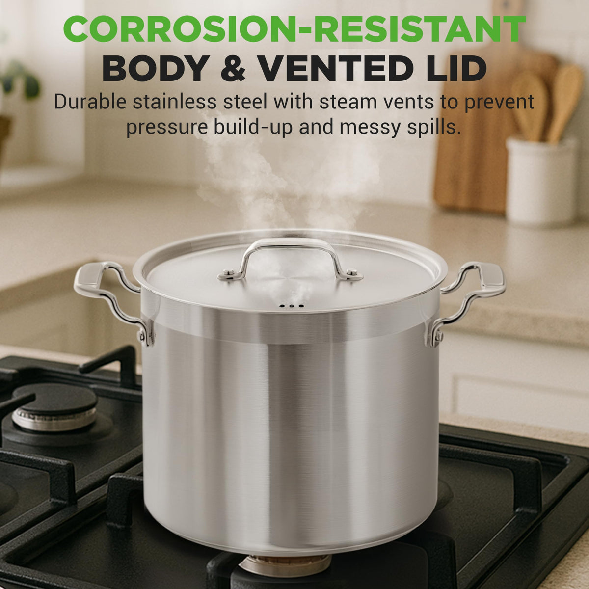 NutriChef induction-ready base distributes heat evenly across surfaces