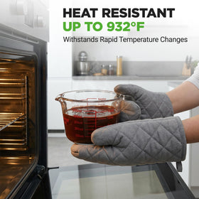 NutriChef dishwasher-safe glass measures and cleans easily