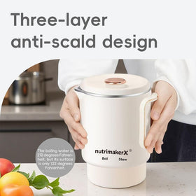 Nutrimakerx detachable base boosts portability and storage.