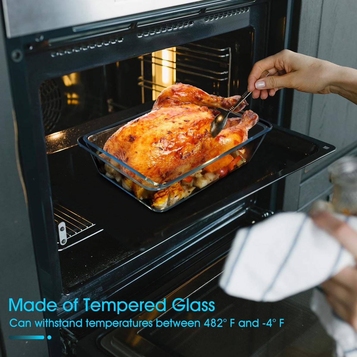NUTRIUPS dishwasher-safe bake dish for easy cleanup after meals.