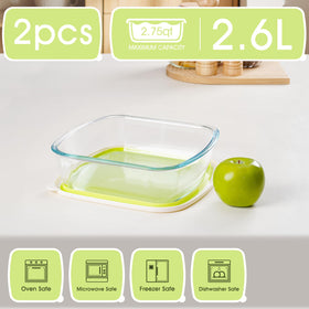 NUTRIUPS glass dish with lid visible for easy storage