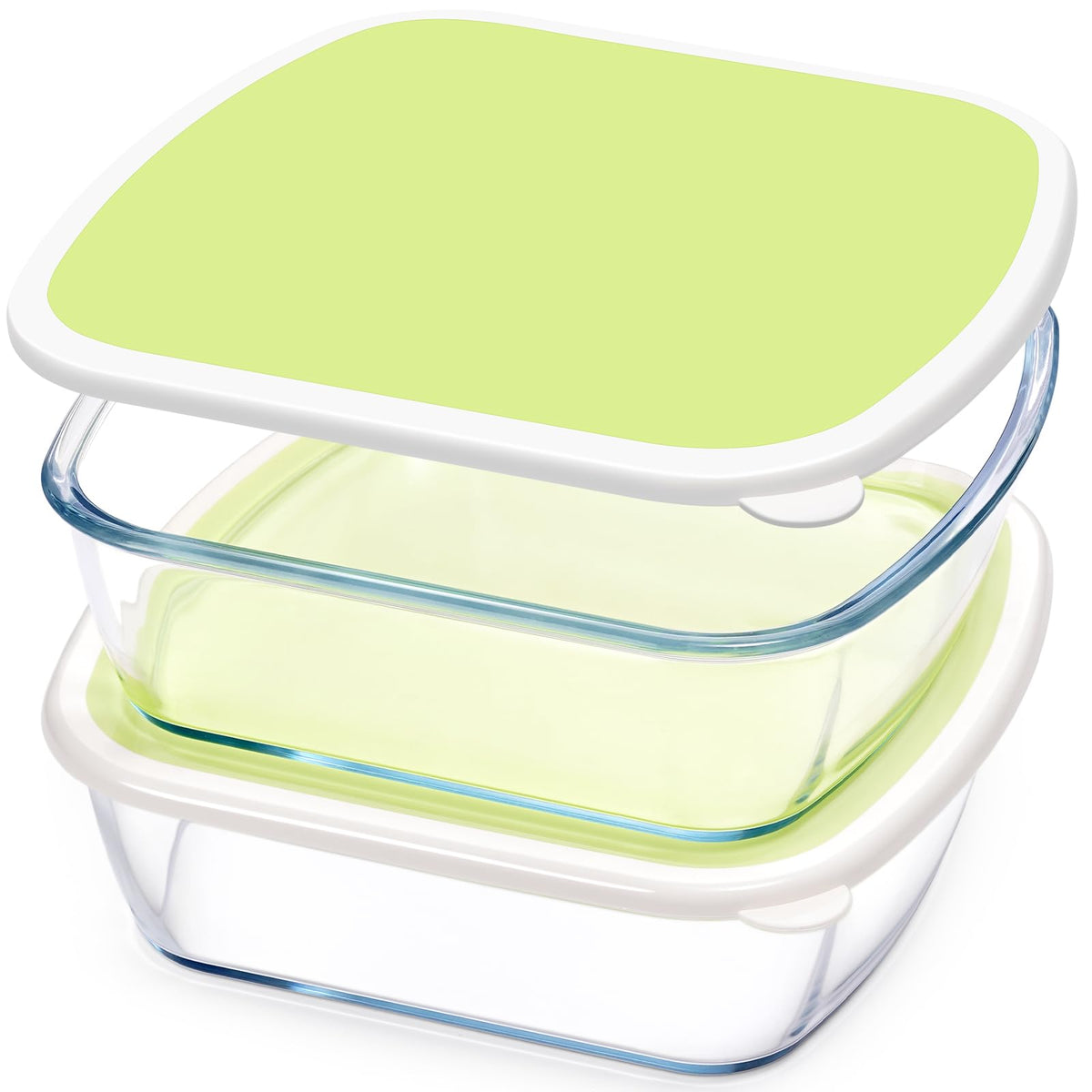 NUTRIUPS glass baking dish square 9x9, inner dimensions for even baking