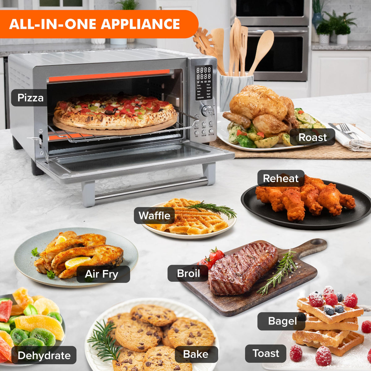 Nuwave Bravo durable baking pan for versatile baked dishes.