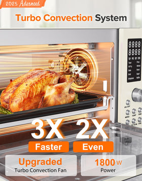 Nuwave Bravo Pro control panel highlights user-friendly presets for meals.