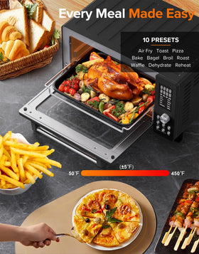 Nuwave Bravo Pro convection system interior demonstrating even heat distribution
