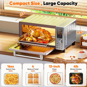 Nuwave Bravo Pro digital display showing intuitive controls for quick cooking