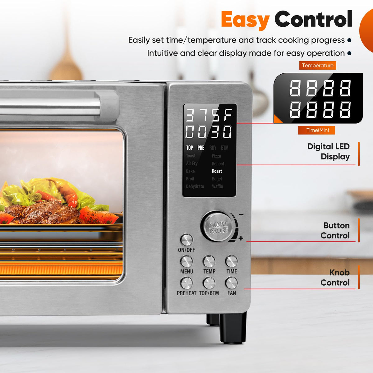 Nuwave Bravo Pro multi-layer cooking maintains even results across racks