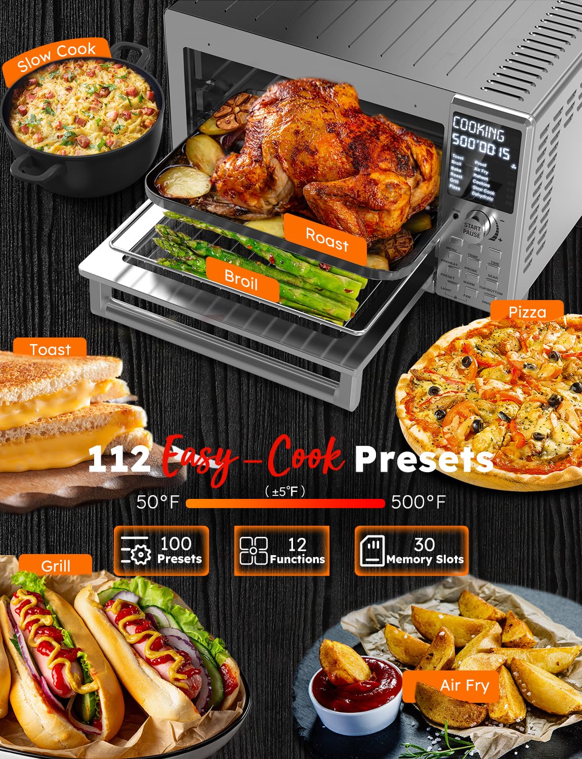 Nuwave Bravo XL Pro grill plate shows char marks for authentic indoor grilling.