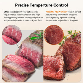 Nuwave Flex ceramic glass surface highlighting durable, shatter-resistant cooking area