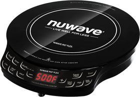 Nuwave Flex induction cooktop top view, compact for small kitchens