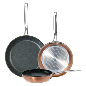 Nuwave 8-inch fry pan with blue Duralon coating for easy release