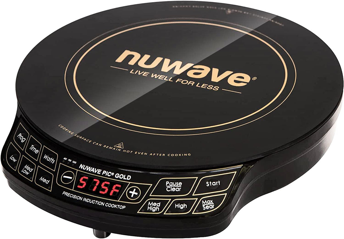 NUWAVE Gold induction cooktop with an 8-inch heating coil for fast heating