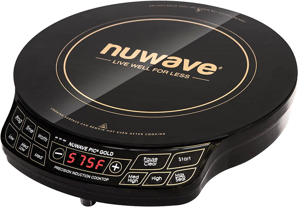 NUWAVE Gold induction cooktop with an 8-inch heating coil for fast heating