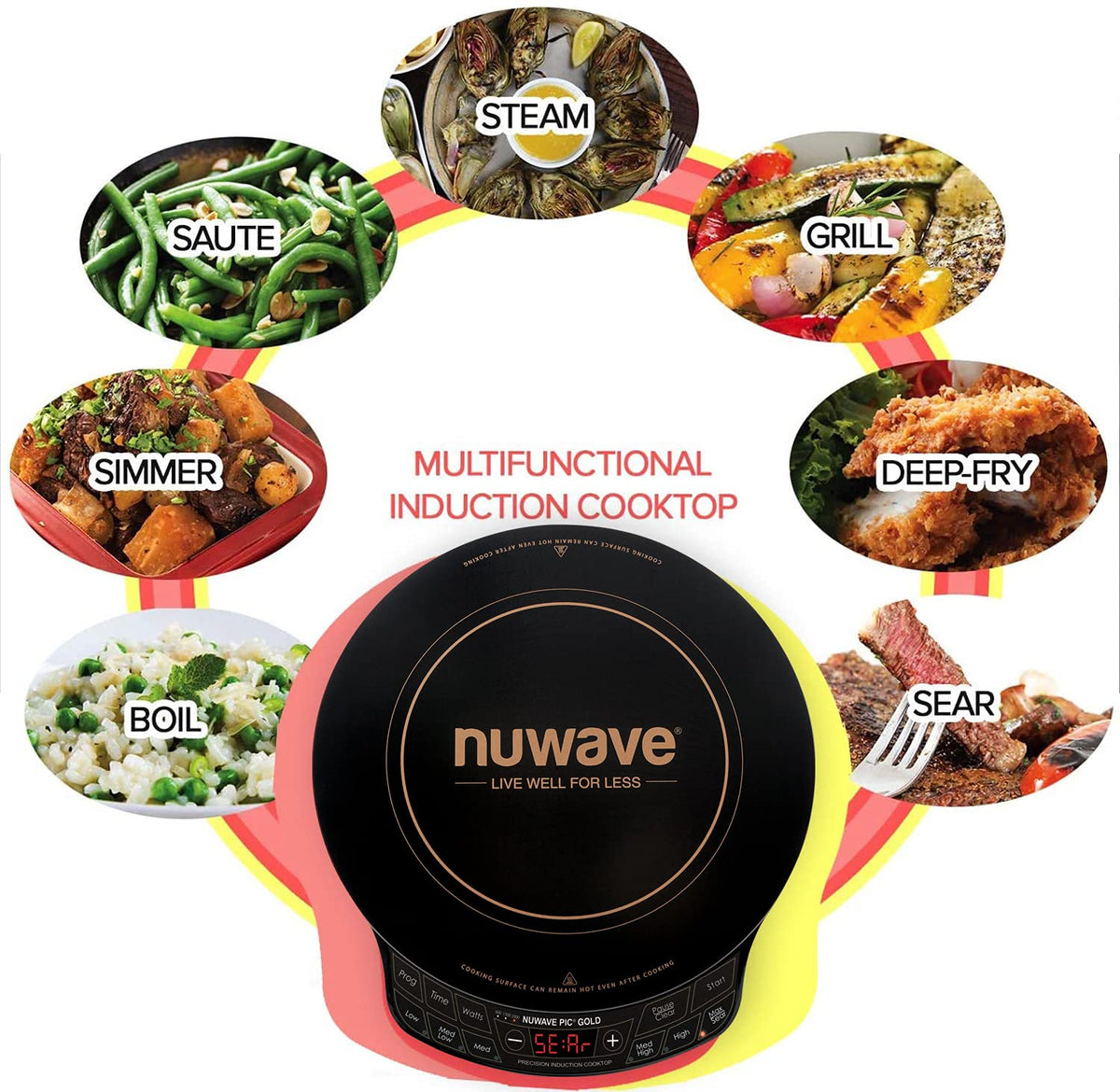 NUWAVE Gold portable design suited for apartments and campers