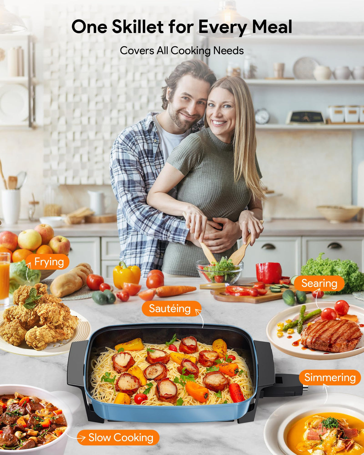 NUWAVE Medley XL embedded heating elements for even cooking