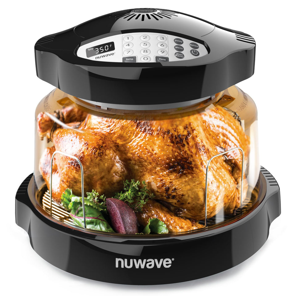Nuwave Pro Plus 2 front view shows compact countertop design for versatile cooking.