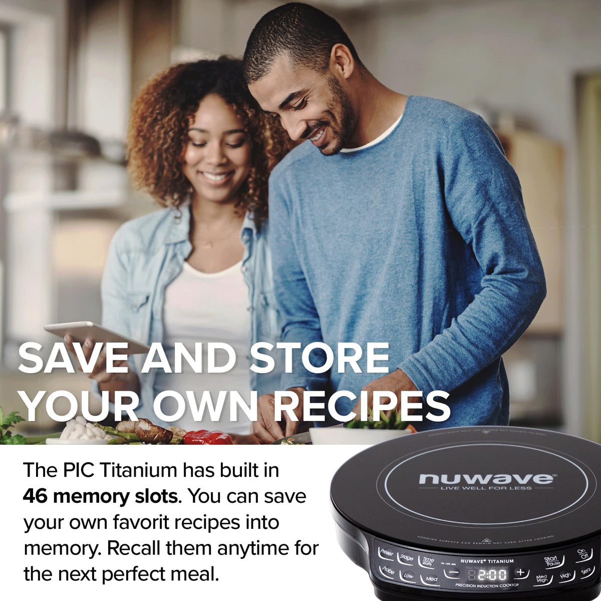 Nuwave 106-temperature presets offer versatile cooking options