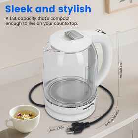 Nuxatoms kettle easy-clean design for quick maintenance.