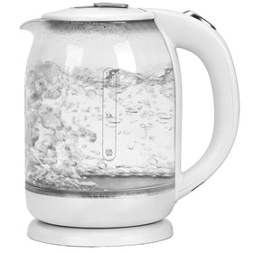 Nuxatoms electric kettle with glass visual boiling for precise tea prep.