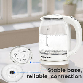 Nuxatoms blue LED indicator highlights active heating.