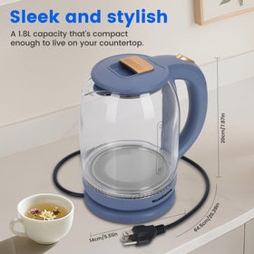 Nuxatoms kettle with no plastic contact ensuring water stays pure
