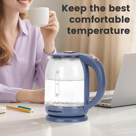 Nuxatoms kettle with precision pour spout for clean servings