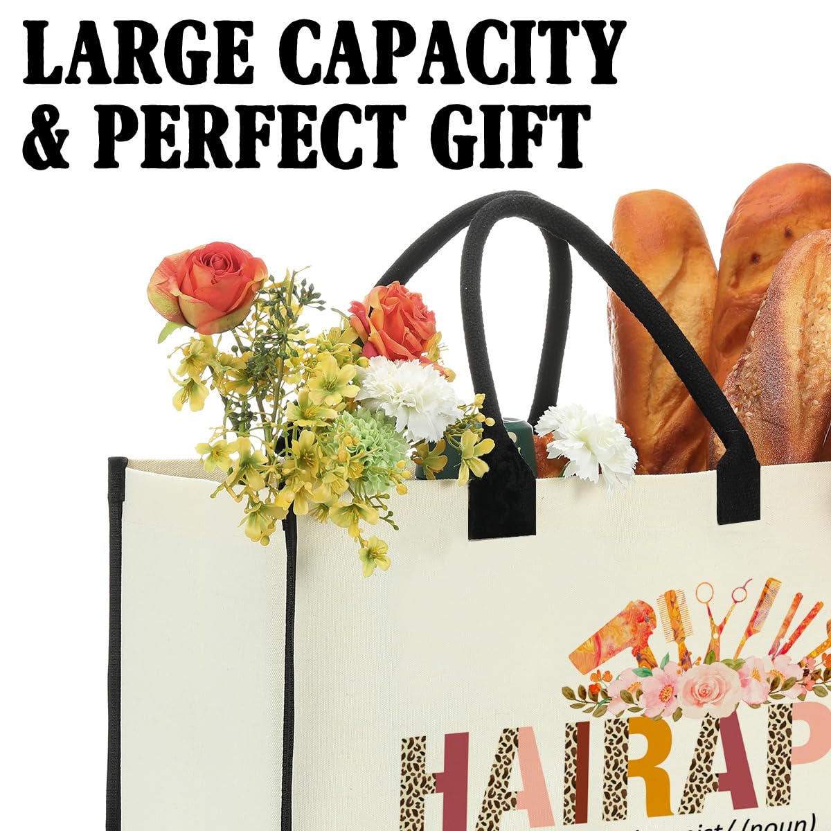 Nvhai Hairstylist Tote material-texture shows durable canvas with contemporary style.