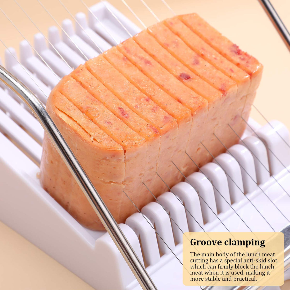 NVTED Slicer with stainless steel wires for precise cuts.