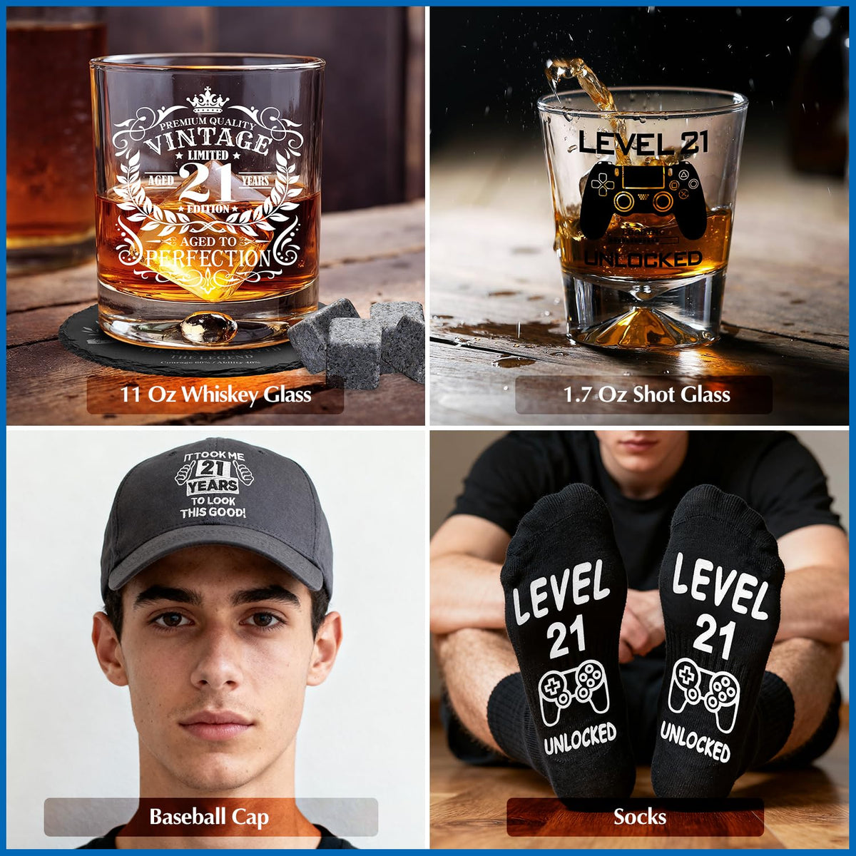 NVTROVI 1.7 oz Level 21 Unlocked shot glass for celebratory toasts.