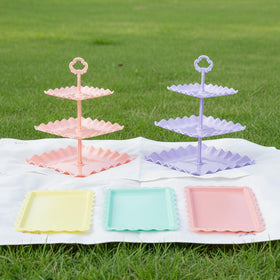 NWK 5-Piece Cake Stand Set dishwasher-safe for quick cleanup after events.