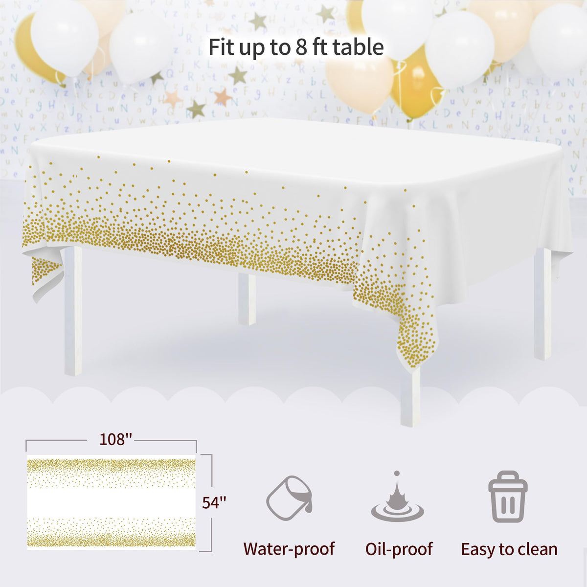 NWK party table display highlights desserts with lightweight, reusable setup.