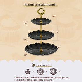 NWK cake stand set two-tier display for versatile cupcake presentation