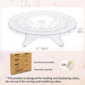 NWK closeup of lace detailing on cake stand.
