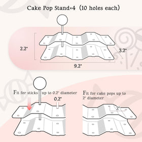 NWK Dessert Stand Set cake pop packing ready for favors