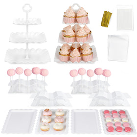 NWK Dessert Stand Set showcases cupcake stands for stylish party displays