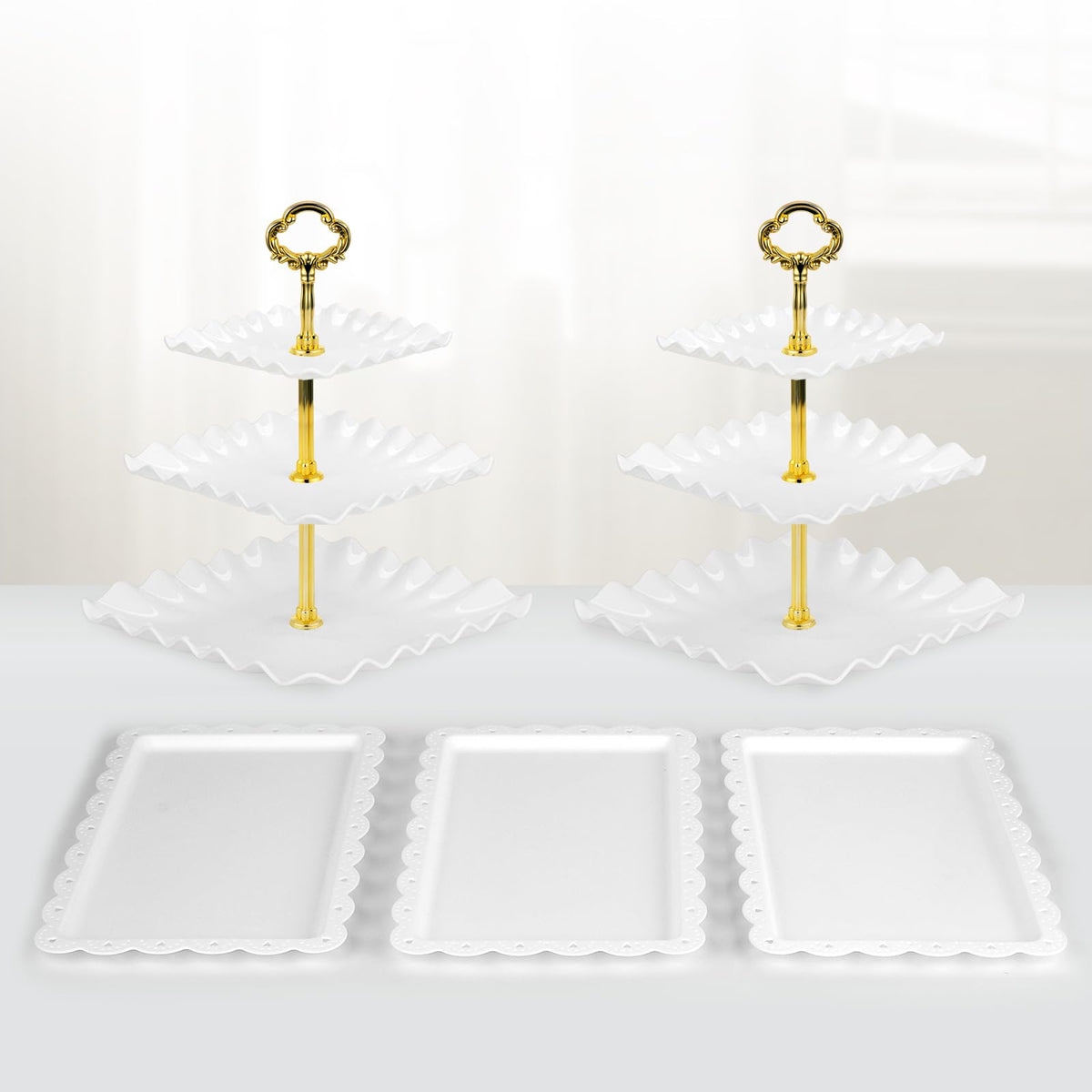 NWK gold display ideas for weddings, birthdays, and tea parties
