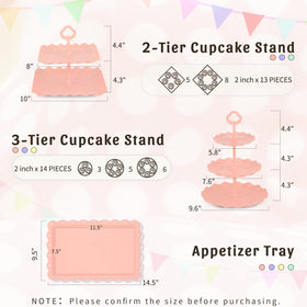 NWK cupcake stands two-tier showcase for birthdays and weddings